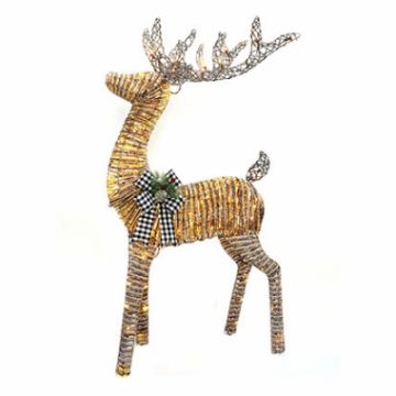 Holiday Wonderland, 3D Grapevine Standing Deer, 60in