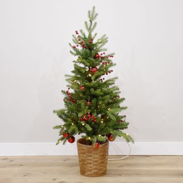 Feel Real® Scotch Creek Fir Entry Tree with Warm White LEDs, National Tree Company® Artificial Christmas Tree
