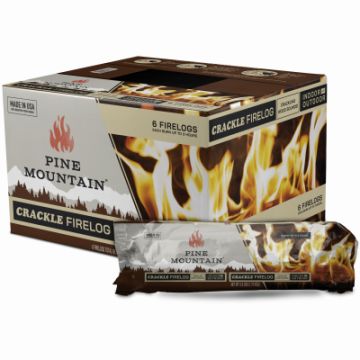 Pine Mountain, 6 Pack, 3 Hour Crackling Fire Log