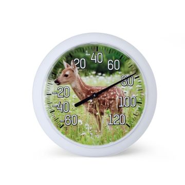 8.5" Patio Dial Sweet Fawn Thermometer