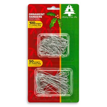 Combo Ornament Hooks, 150 Ct., Silver