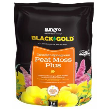 Black Gold® Natural & Organic Canadian Sphagnum Peat Moss Plus
