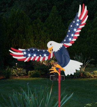 Regal Art & Gift Solar Stake Americana 'Eagle' 35" tall