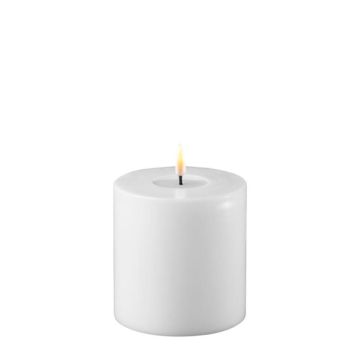 Deluxe HomeArt Candle LED White 4x4"