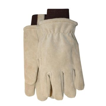Midwest Thinsulate™ Lined Work Glove Suede Cowhide Knit Cuff