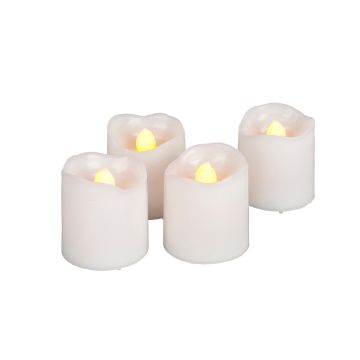 LED Voltive Tea Lights, 4 pk
