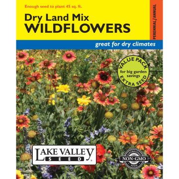Wildflowers 'Dry Land Mix' Value Pack 45 sqft