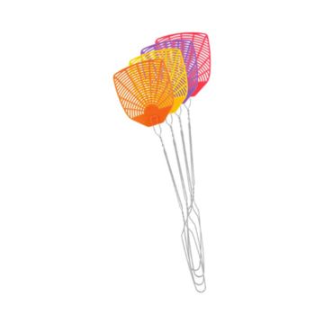 PIC Fly Swatter, Plastic, Assorted Colors, 1pk