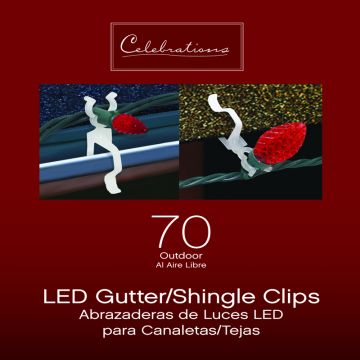 Celebrations Outdoor Light Clip 70 ct