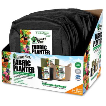 Smart Pot® 5 Gallon Fabric Grow Bag with handles - Black, 1 bag