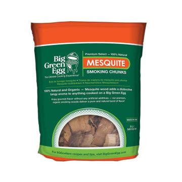 Big Green Egg Premium Mesquite Wood Chunks 9L Bag