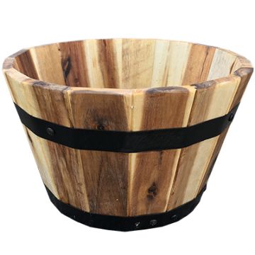 Avera, Round Barrel Planter, 11.5"