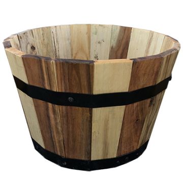 Avera, Round Barrel Planter, 13"