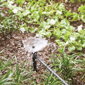 raindrip® Drip Irrigation Bubbler Adjustable Full-Circle Fan Spray with Stake 1 pack