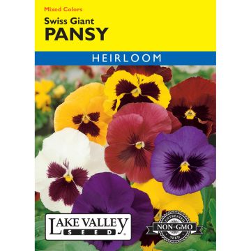 Viola, Pansy 'Swiss Giant' Mixed Colors