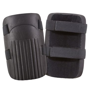 Custom Leather Craft Knee Pads Black with Foam