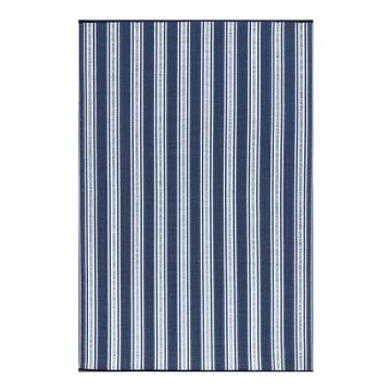 BORDER CONCEPTS Outdoor Rug 'Vertical Stripes' Blue & White