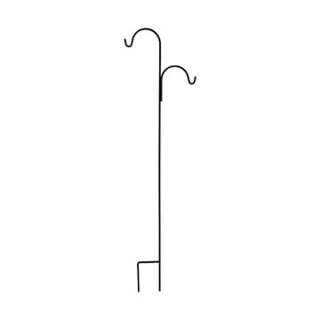 UrbanGardens Square Steel Tall Offset Arms Shepherd's Hook