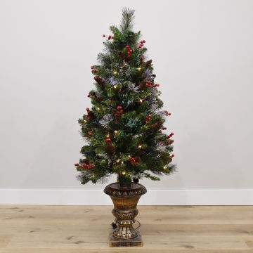 Crestwood Spruce Entry Tree with Fiber Optic Lights, National Tree Company® Artificial Christmas Tree