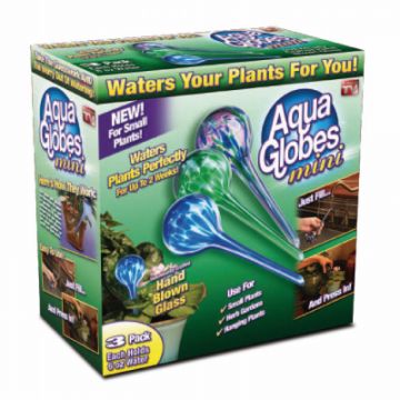 Self Watering, Aqua Globe, Mini, 3 Pack