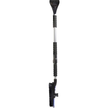 SubZero Snow Broom with Scraper 11IN Swivel Head 46-60IN Extendible Handle