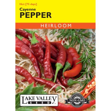 Capsicum, Pepper Hot 'Cayenne' Long Red Thin