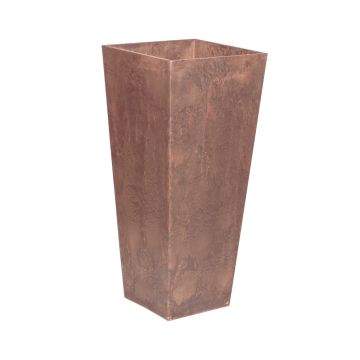 Novelty Tall Square Ella Planter, Rust