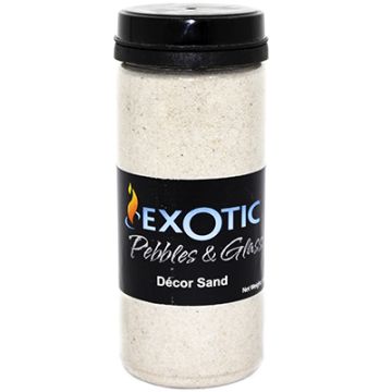 Exotic Pebbles & Glass Decor Sand White, 1.65 lbs