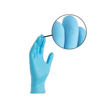 X3 Nitrile Disposable Gloves Medium Blue Powder Free 100 pk