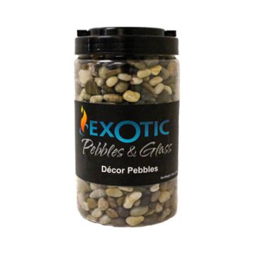 Exotic Pebbles & Glass Decor Pebbles Polished Natural, 5 lbs