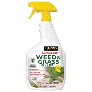 Harris Sea Salt Weed & Grass Killer Ready-to-Use 1 quart