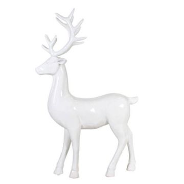 White Standing Stag Deer