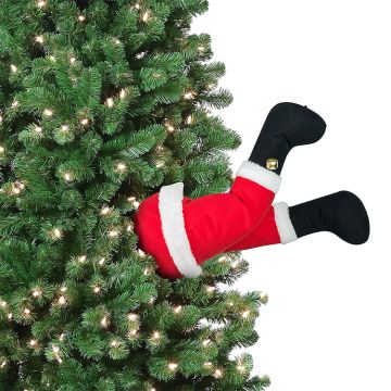 Mr. Christmas Animated Kickers Santa Christmas Décor, 16-inch