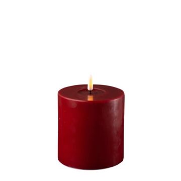 Deluxe HomeArt Candle LED Bordeaux 4x4"