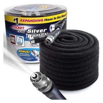 Pocket Hose Silver Bullet Light Duty Expandable Lightweight Garden Hose