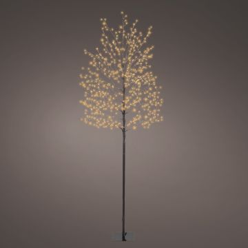 Lumineo Micro LED Tree, Black, Classic Warm White, 70" 720 Lights