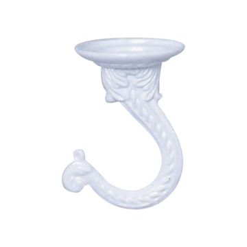 Panacea White Steel 2 in. H Sturdy Swag Hook 