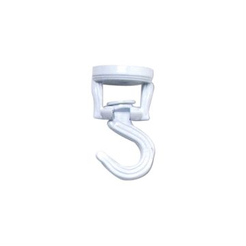 Green Thumb Ceiling Plant Hook, Swivel, White