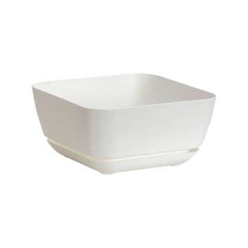 Novelty Square Garden Planter, White, 12"