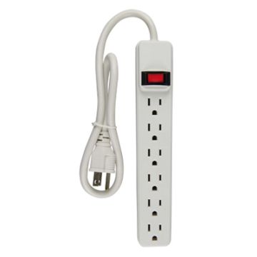 MASTER ELECTRICIAN, 6-Outlet Power Strip, White  