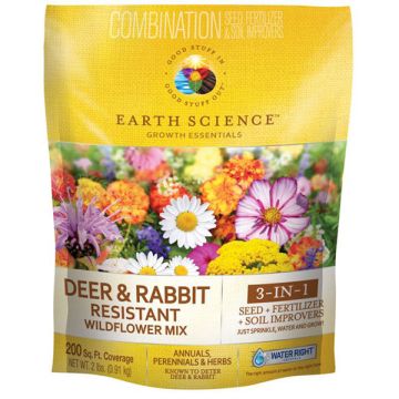 Earth Science Deer & Rabbit Resistant Wildflower Mix, 2 lbs.