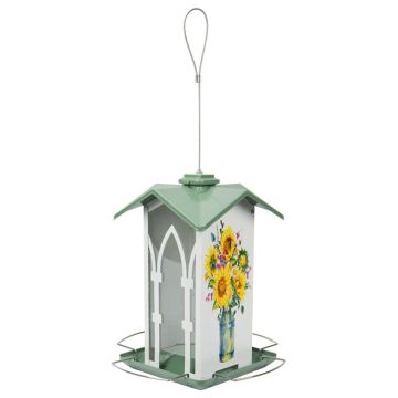Nature's Way Country Cottage Metal Gazebo Bird Feeder, 1.56 qt