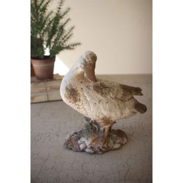 Kalalou Faux Concrete Duck / Head To Side