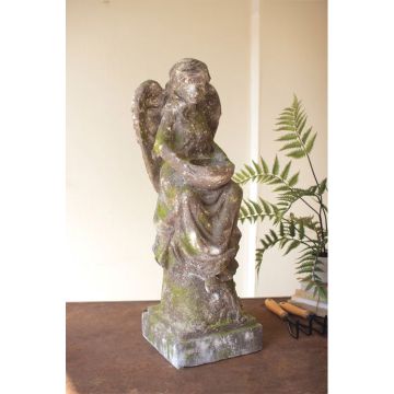 Kalalou Faux Concrete Garden Angel