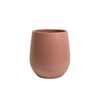 Avera Natural Stone and Cement Century Planter in Blush