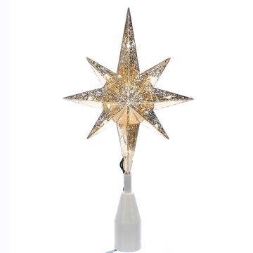 Kurt Adler 12.25“ UL 10-Light Gold Bethlehem Star Treetop
