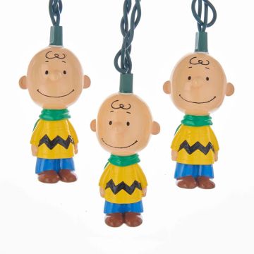 Kurt Adler 9' UL 10L Peanuts© Charlie Brown Light Set