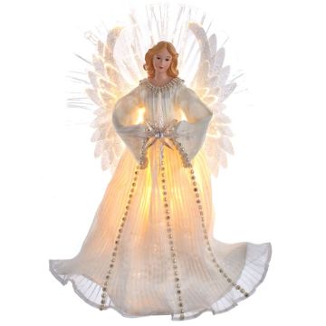 Kurt Adler 16“ 7-Light LED Fiber-Optic Angel Treetop