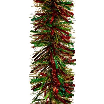 Kurt S. Adler® Red, Green & Gold Laser-Cut Tinsel Garland