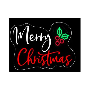 Luxe Light Décor Merry Christmas Hanging Lighted Sign, 16"